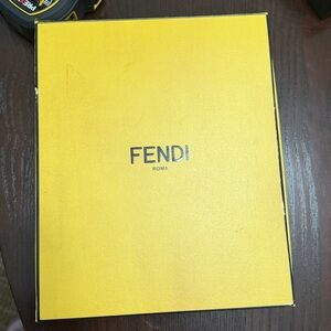 Fendi Mustard Yellow Box with  Logo Used
